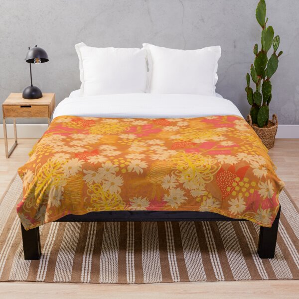Item preview, Australian Native Flowers - orange floral symphony designed and sold by KizzyW.