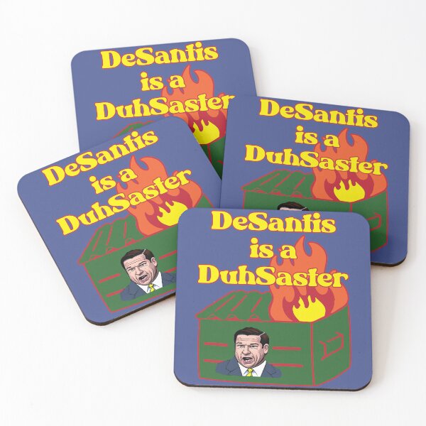 Item preview, DeSantis is a DuhSaster Funny Political Pun Humorous Dumpster Fire designed and sold by JoyOfHopeStore.
