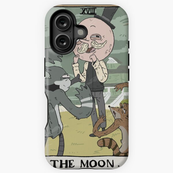 Vista previa del artículo con la obra «Carta del Tarot, Arcanos Mayores, La Luna (XVIII) (espectáculo habitual)», diseñado y vendido por RNASstuff.