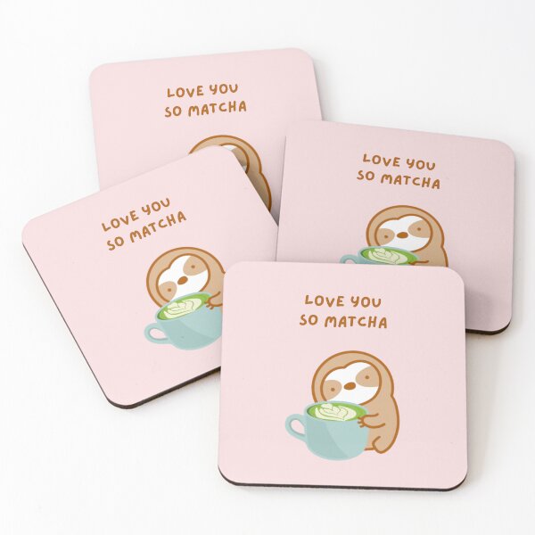 Item preview, Love You So Much Matcha Sloth designed and sold by theslothinme.