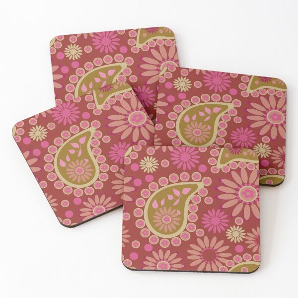 Item preview, Red & Pink Floral Paisley designed and sold by ClubCreativeArt.