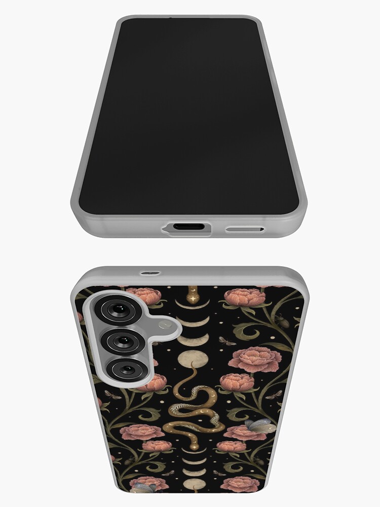 Aperçu 3 sur 4. Coque Samsung Galaxy avec l'œuvre Jardin serpentin créée et vendue par episodicDrawing.