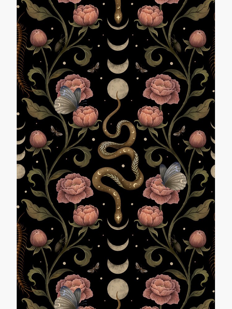 Aperçu 4 sur 4. Coque Samsung Galaxy avec l'œuvre Jardin serpentin créée et vendue par episodicDrawing.