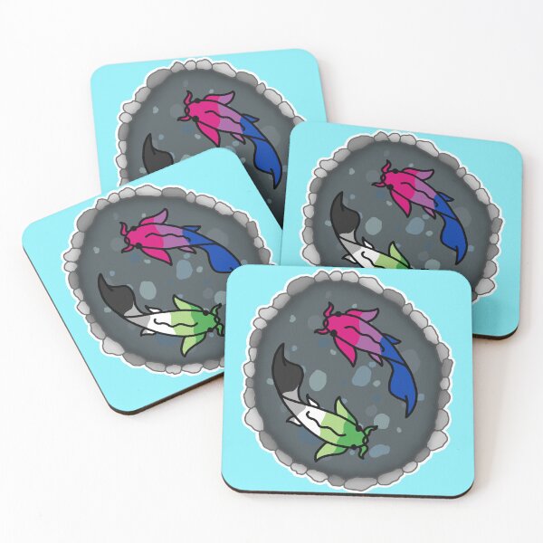 Item preview, Aro and Bi Pride Flag Koi Pond designed and sold by CastleOfDragons.