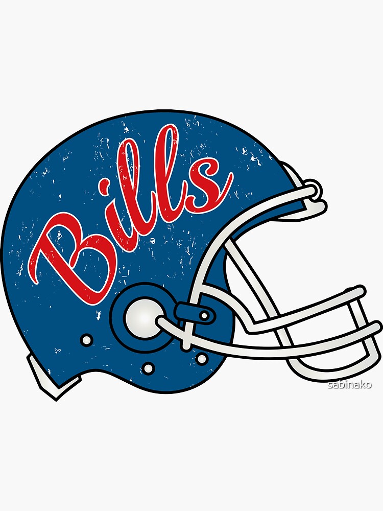 Bills helmet Sticker for Sale by sabinako