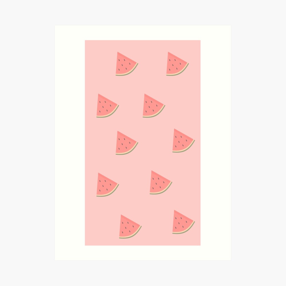 Cute Watermelon Hearts Seamless Pattern on a White Background. Flat Cartoon  Style Stock Vector - Illustration of cover, background: 182645087