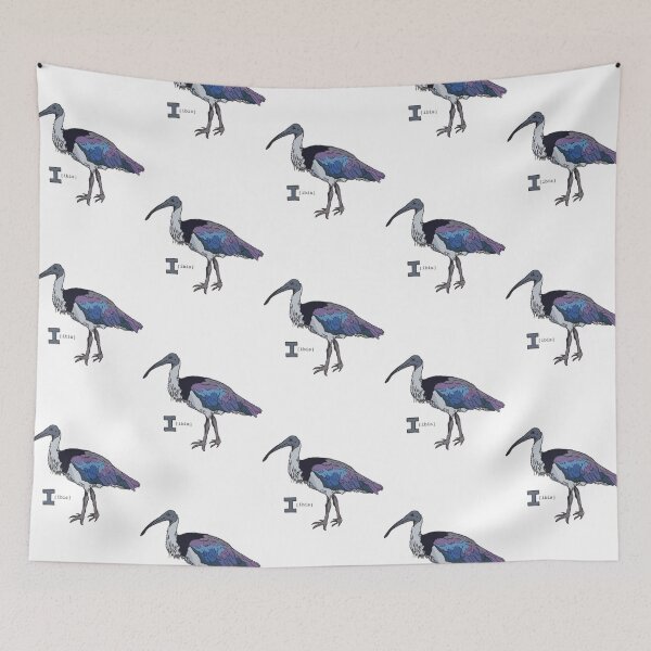 Item preview, Funky Animal Alphabet I is for Ibis   designed and sold by ramosley.