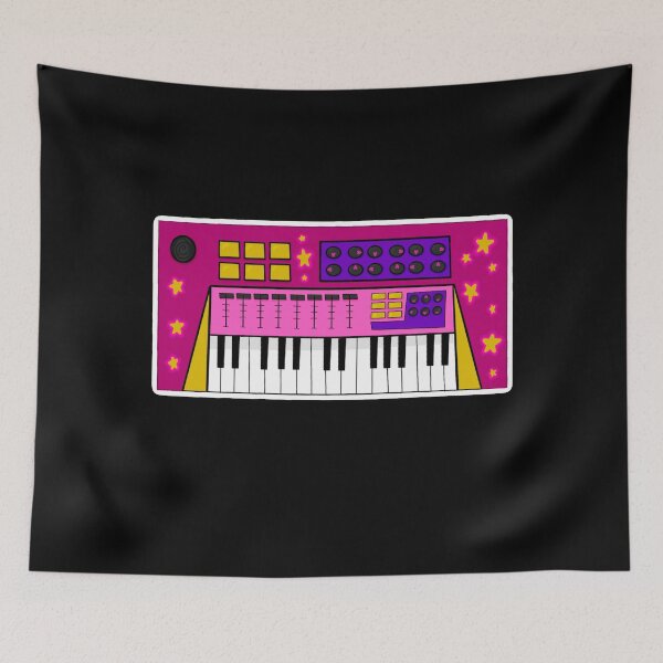 Item preview, Kawaii Cute Pink Synthesizer Music Instrument designed and sold by Eri-chanArt.