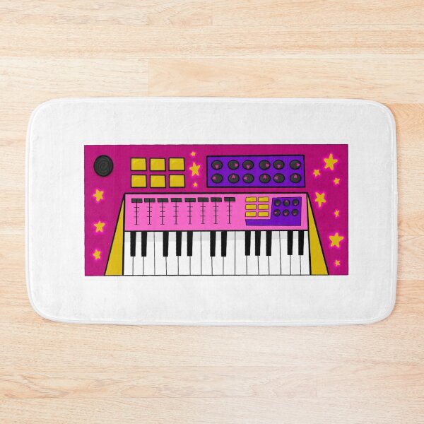 Item preview, Kawaii Cute Pink Synthesizer Music Instrument designed and sold by Eri-chanArt.
