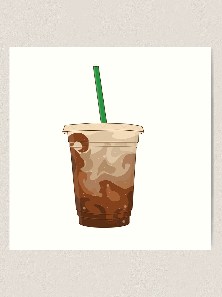 Ok, But First Iced Coffee - Gift Art Print by Monster Designs