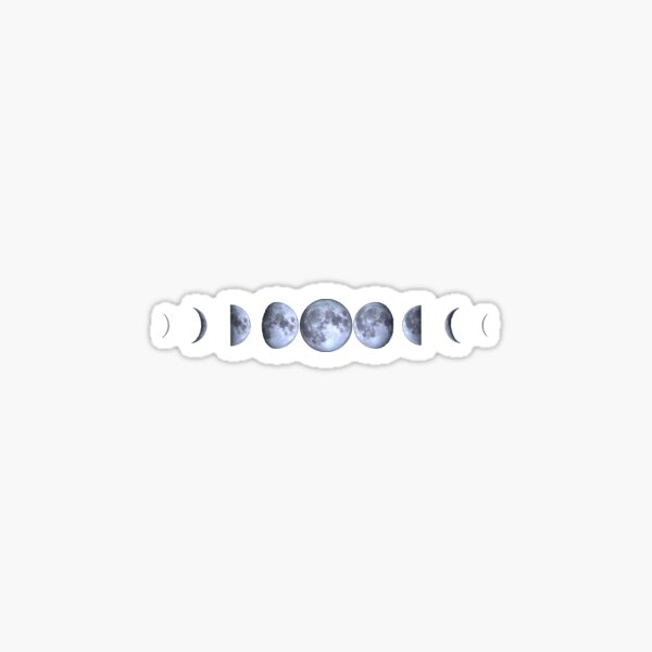 Blue Moon Phases Sticker