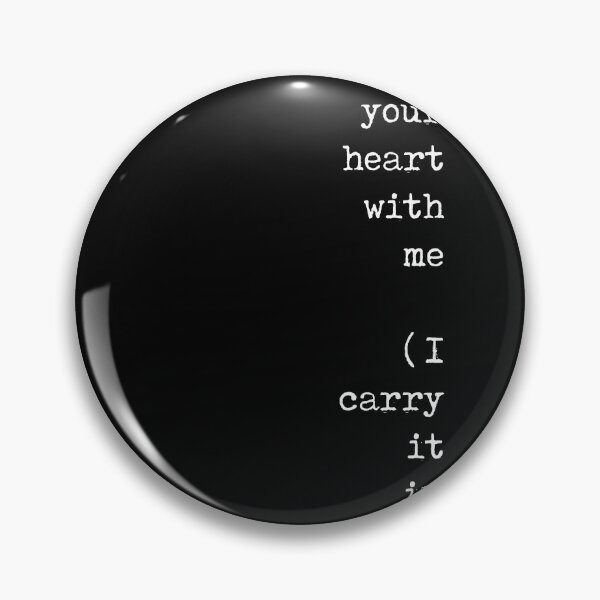 Item preview, I carry your heart with me - E E Cummings Poem - Minimal Literature Quote Print - Typewriter - Black designed and sold by Studio Grafiikka.