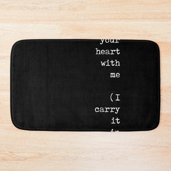Item preview, I carry your heart with me - E E Cummings Poem - Minimal Literature Quote Print - Typewriter - Black designed and sold by Studio Grafiikka.