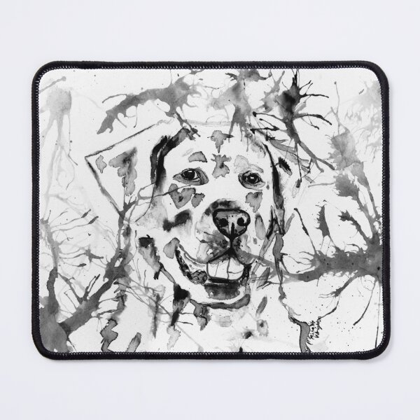 Item preview, Abstract Ink - Golden Retriever Black and White Dog Painting designed and sold by Michelle Wrighton.