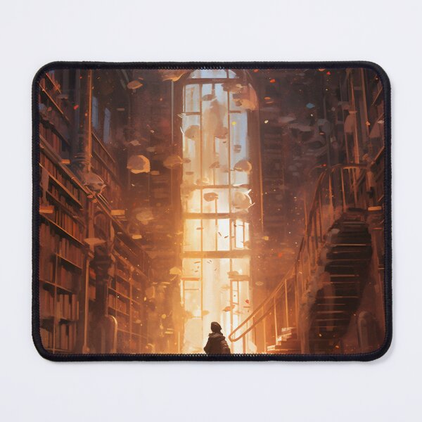 Item preview, Whispers of Destiny: Unveiling Secrets in the Forgotten Library designed and sold by oanaunciuleanu.