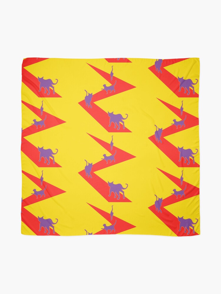 Alternate view of catwalk does pop art Scarf