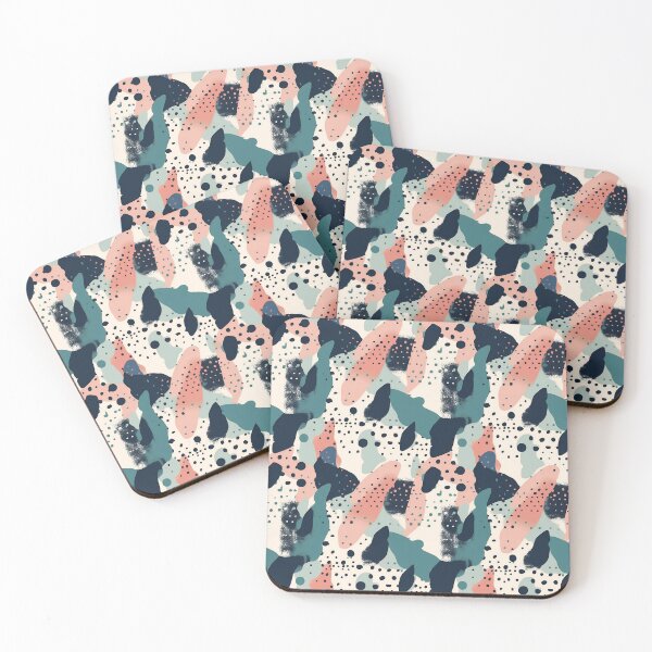 Item preview, Blue & Pink Pastel Abstract Seamless Pattern designed and sold by Sturdust.