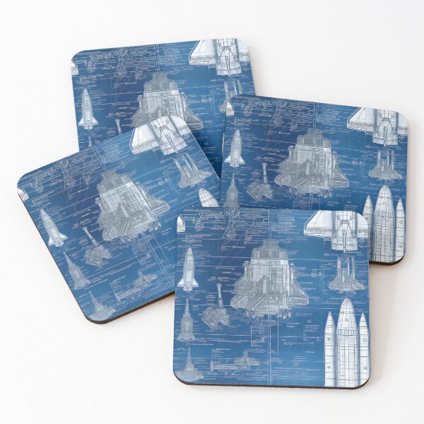 Item preview, Space Vehicle Blueprints - Seamless designed and sold by GalacticLabs.