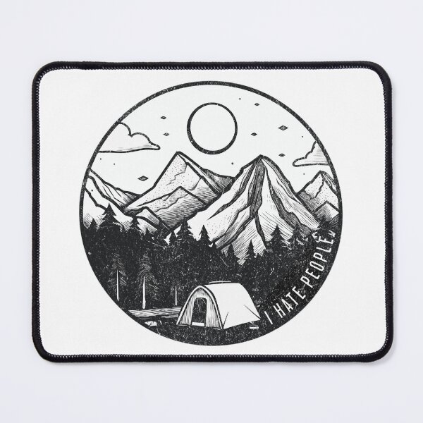 Item preview, I Hate People - Camping Design designed and sold by Studio Bankai.