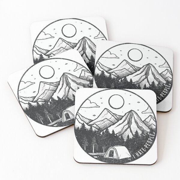 Item preview, I Hate People - Camping Design designed and sold by Studio Bankai.