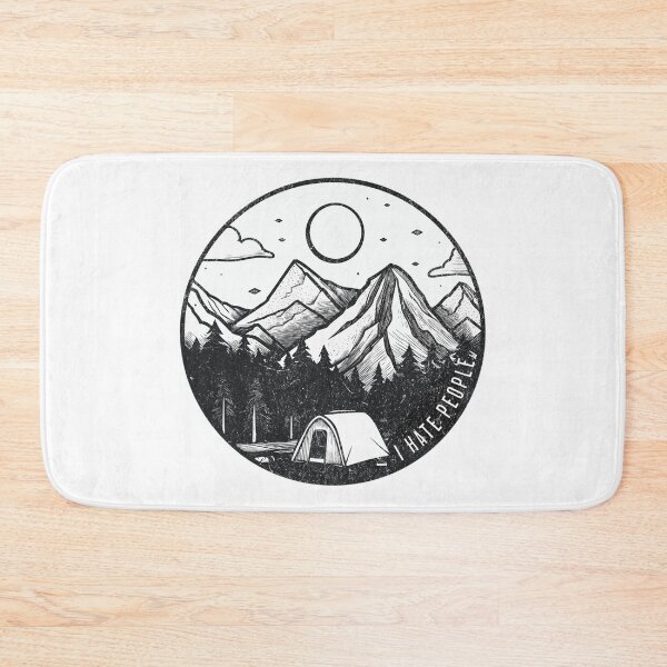 Item preview, I Hate People - Camping Design designed and sold by Studio Bankai.