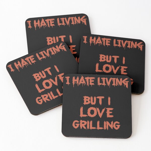 Item preview, I Hate Living, But I Love Grilling designed and sold by FiveFifteen.