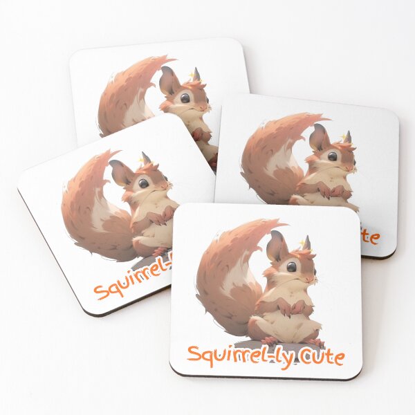 Item preview, Squirrel-ly Cute - Hilarious Squirrel Digital Art Print designed and sold by UnplainShirt.
