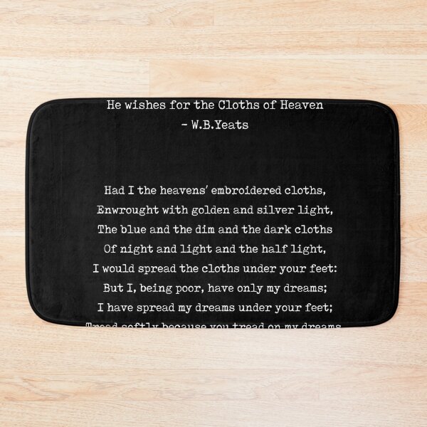 Item preview, He Wishes for the Cloths of Heaven - William Butler Yeats Poem - Typewriter Print 2 - Literature designed and sold by Studio Grafiikka.