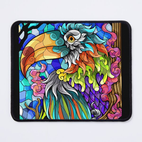 Item preview, Stained Glass Toucan Poster designed and sold by koyung500Store.