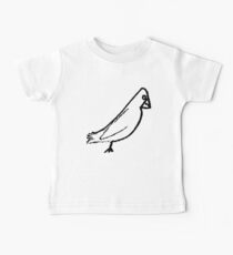 Simple Stick Figure Bird Baby Tee
