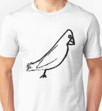 Simple Stick Figure Bird Unisex T-Shirt