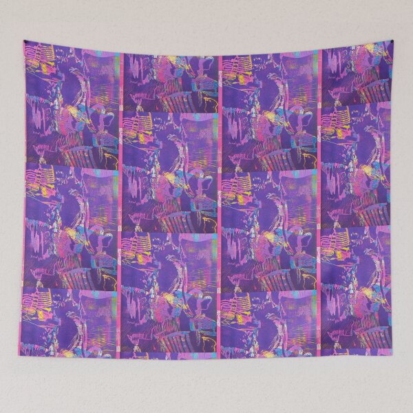 Item preview, Pink & Purple original artwork screen print  designed and sold by Rachelejt.