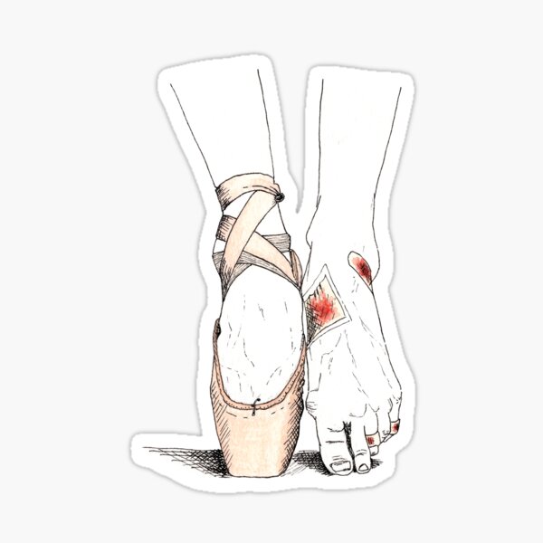Item preview, Pointe Shoes - Inktober designed and sold by archidetti.