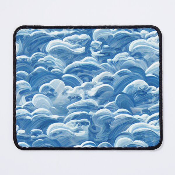 Item preview, Abstract Blue and White Cloud Pattern designed and sold by calibrit.