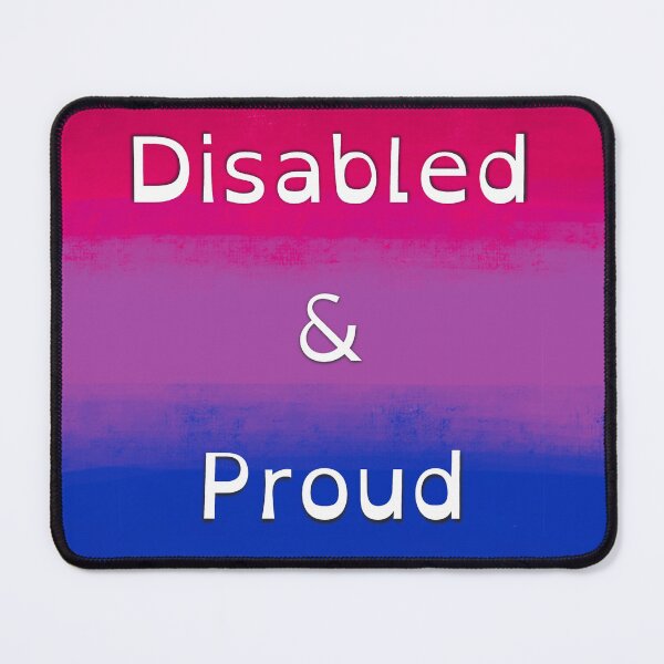 Item preview, Disabled & Proud - Bi Pride designed and sold by CripRevolution.