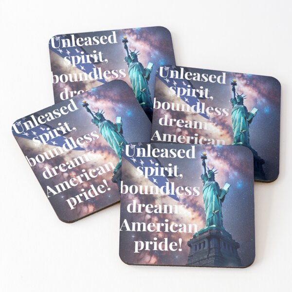 Item preview, Unleashed spirit, boundless dreams, American pride designed and sold by CreateUniverse.