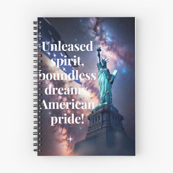 Item preview, Unleashed spirit, boundless dreams, American pride designed and sold by CreateUniverse.