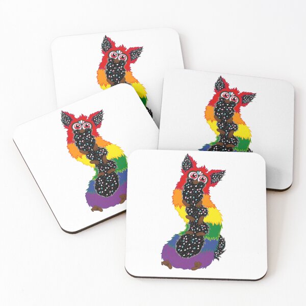 Item preview, Copy of Progress Pride Long Furby - Red Eyes designed and sold by LostHerMarbles.