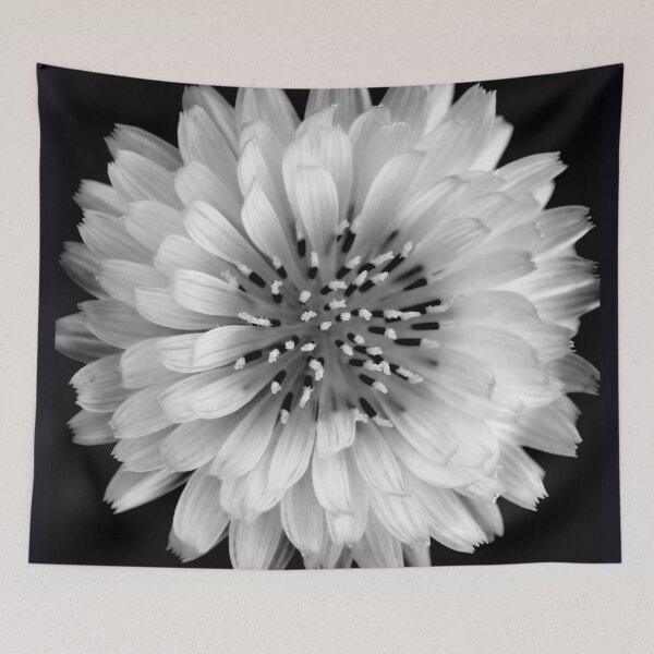 Item preview, Flor negra y blanca designed and sold by Sandra Moore.