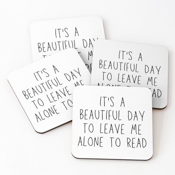 Item preview, It's a beautiful day to leave me alone to read designed and sold by venomouspixie.