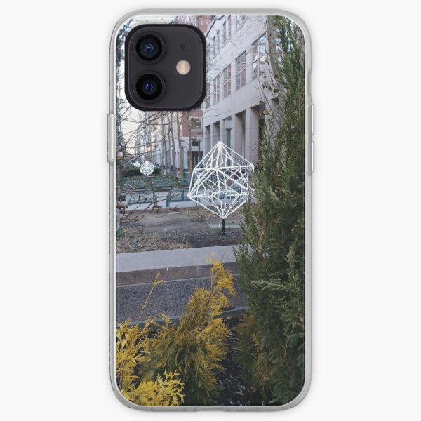 Street, City, Buildings, Photo, Day, Trees iPhone Soft Case