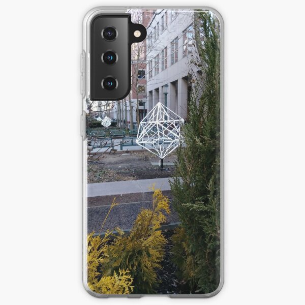 Street, City, Buildings, Photo, Day, Trees Samsung Galaxy Soft Case