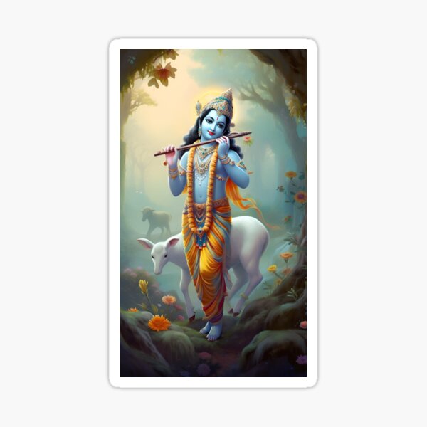 "Lord Krishna" Sticker for Sale by Instine Issac Redbubble