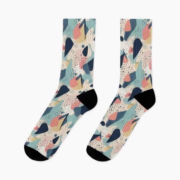 Item preview, Light Blue Pastel Pink Ecru White Memphis Style Pattern designed and sold by Sturdust.