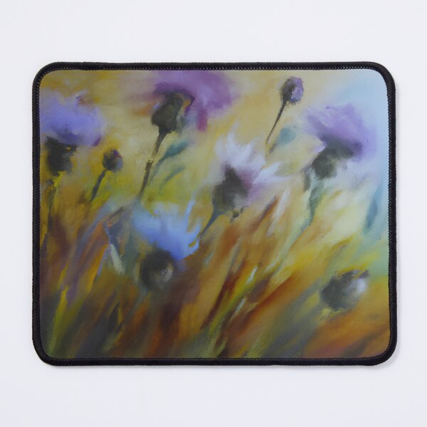 Item preview, Scottish Thistle Flower of Scotland Impressionist Painting designed and sold by druidwolfart.