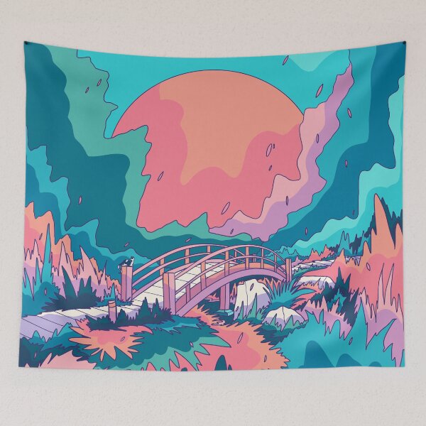 Item preview, Grassland bridge  designed and sold by Swadeillustrations.