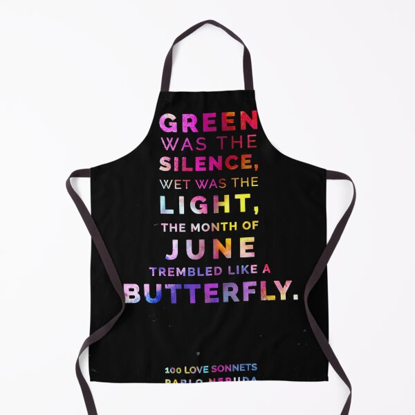 Item preview, Green Was the Silence, Wet was the light - Pablo Neruda, 100 Love Sonnets - Typographic Print 01 designed and sold by Studio Grafiikka.