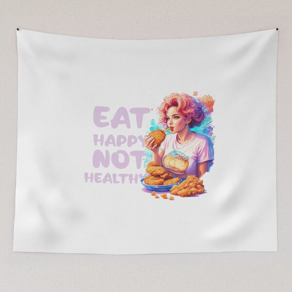 Item preview, Eat happy not healthy: Love's Gastronomic Journey designed and sold by Paolospresent.