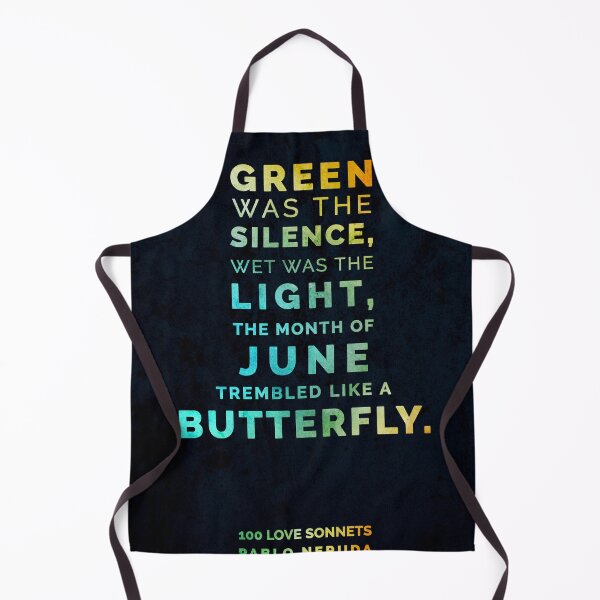 Item preview, Green Was the Silence, Wet was the light - Pablo Neruda, 100 Love Sonnets - Typographic Print 03 designed and sold by Studio Grafiikka.