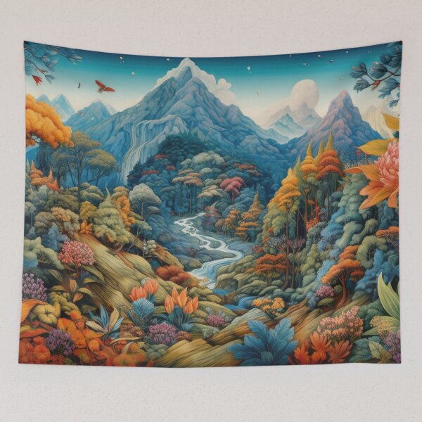 Item preview, Peaceful Mountain View designed and sold by WafflePoppy.